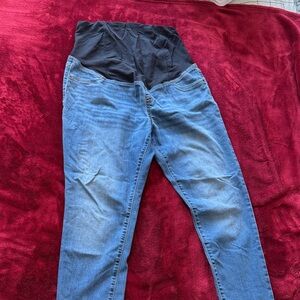 Isabel Maternity by Ingrid & Isabel Blue Jeggings with Black Waistband